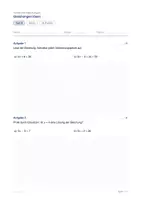 Vorschau - Test - Test · Gleichungen lösen · Test A und B in zwei Stufen mit Lösungen - Seite 3