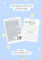 Vorschau - Arbeitsblätter - Einstieg Judentum - Erste Fragen entwickeln - Deckblatt