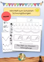 Vorschau - Arbeitsblätter - Mini-Heft Schulstart: Schwungübungen FREEBIE - Deckblatt