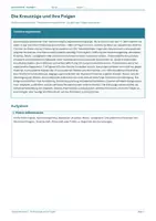 Vorschau - Arbeitsblätter - Arbeitsblatt Geschichte Klasse 7 – Die Kreuzzüge und ihre Folgen - Deckblatt