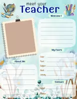 Aperçu - Fiches - Meet the Teacher Printable |Back to School Teacher Introduction Sheet - Page 3