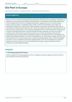 Vorschau - Arbeitsblätter - Arbeitsblatt Geschichte Klasse 7 – Die Pest in Europa - Deckblatt