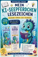 Vorschau - Mal- und Bastelvorlagen - Lesezeichen Küstliche Intelligenz Seepferdchen FREEBIE - Deckblatt
