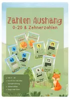 Vorschau - Anderer Materialtyp - Zahlenaushang 0-20 und Zehnerzahlen - Deckblatt