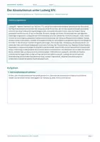Vorschau - Arbeitsblätter - Materialpaket – Geschichte Klasse 8 – Arbeitsblätter - Seite 1