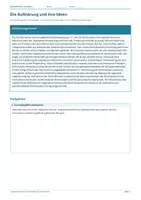 Vorschau - Arbeitsblätter - Arbeitsblatt Geschichte Klasse 8 – Die Aufklärung und ihre Ideen - Deckblatt