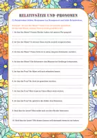 anteprima - Esercizi - GRAMMATICA TEDESCA Relativsätze und Relativpronomen QCER B1 B2 - Pagina 2