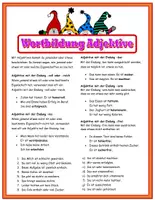 anteprima - Esercizi - Grammatica tedesca – Formazione e negazione aggettivi composti formati con suffissi e prefissi – Adjektivdeklination A2 B1 - Pagina 1