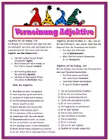 anteprima - Esercizi - Grammatica tedesca – Formazione e negazione aggettivi composti formati con suffissi e prefissi – Adjektivdeklination A2 B1 - Pagina 2