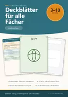Vorschau - Mal- und Bastelvorlagen - Deckblätter für alle Fächer - 24 Motive zum Ausmalen Kl. 3-10 - Deckblatt