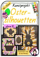 Vorschau - Stundenentwürfe - Kunst OSTERN: Ostersilhouetten - Deckblatt
