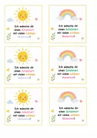 Vorschau - Mal- und Bastelvorlagen - Willkommensgruß zum Schulstart - Begrüßungsgeschenk - Seite 3