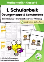 Vorschau - Arbeitsblätter - Mathematikschularbeiten 4. Klasse – Komplettpaket | Übungsmappen & Schularbeiten - Seite 2