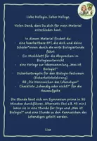 Vorschau - Stundenentwürfe - Die erste Biologiestunde - vollständige Unterrichtsstunde - Seite 1