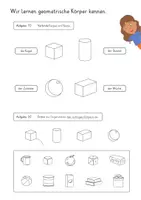 Vorschau - Stundenentwürfe - Unterrichtsreihe: Würfelgebäude – Geometrische Körper kennenlernen | Mathematik Grundschule Klasse 2–3 - Seite 1