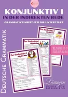 anteprima - Esercizi - GRAMMATICA TEDESCA – Congiuntivo I ed il discorso indiretto QCER A2 B1 - Pagina di copertina