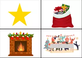 Aperçu - Cartes / Images - Anglais - Flashcards Noël - P2 - Page 3