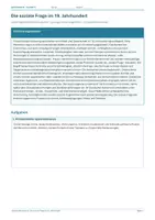 Vorschau - Arbeitsblätter - Arbeitsblatt Geschichte Klasse 9 – Die soziale Frage im 19. Jahrhundert - Deckblatt