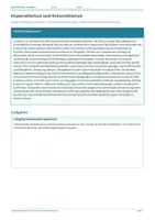 Vorschau - Arbeitsblätter - Arbeitsblatt Geschichte Klasse 9 – Imperialismus und Kolonialismus - Deckblatt