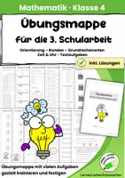 Vorschau - Anderer Materialtyp - Übungsmappe zur 3. Mathematikschularbeit | ZR 100.000, Rechnen, Runden & Zeit - Seite 1