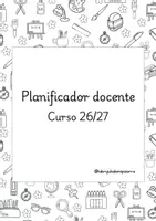 Vista previa - Para docentes: organización, planificación y formación - PLANIFICADOR SEMANA VISTA labrujuademipizarra - Portada