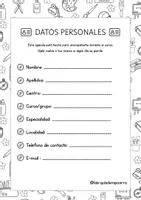 Vista previa - Para docentes: organización, planificación y formación - PLANIFICADOR SEMANA VISTA labrujuademipizarra - página 2