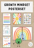 Vorschau - Poster - Growth Mindset Poster - Klassenraum Dekoration - Deckblatt
