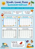 Vorschau - Arbeitsblätter - Stadt, Land, Fluss – 4 Jahreszeiten-Bundle auf Deutsch | Materialpaket Frühling, Sommer, Herbst & Winter | Deutsch, DaF/DaZ | Klasse 4–6 - Seite 1