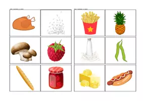 Aperçu - Cartes / Images - Anglais - Bingo Alimentation - P3 - Page 1