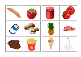 Aperçu - Cartes / Images - Anglais - Bingo Alimentation - P3 - Page 2