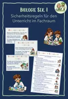 Vorschau - Experimente - Sicherheitsregeln für den Fachraum (Biologie) - Deckblatt