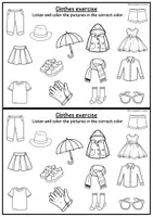 Aperçu - Cartes / Images - Anglais - Vêtements exercice - P3 - Page de couverture