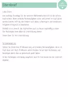 Vorschau - Anderer Materialtyp - Kopfrechenpass (inkl. Elternbriefe mit Beispielaufgaben) - Seite 1