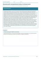 Vorschau - Arbeitsblätter - Arbeitsblatt Geschichte Klasse 11 – Gesellschaft und politische Kultur im Kaiserreich - Deckblatt
