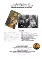 Vorschau - Unterrichtsreihen - Deutsches Reich, 1. Weltkrieg, Weimarer Republik (G-Niveau) - Seite 1