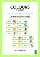 Vorschau - Spiele - Domino | englische Farben | Colours in English - Deckblatt