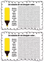 Vorschau - Arbeitsblätter - Orakel Schuljahresbeginn - Seite 1