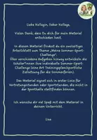 Vorschau - Arbeitsblätter - Sport-Theorie: Meine Sommer-Sport-Challenge - Seite 1