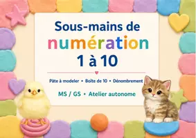 Aperçu - Apprentissages en autonomie - Sous-mains de numération 1 à 10 – MS/GS - Page 1