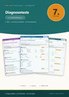 Vorschau - Klassenarbeiten - Diagnosetest Schuljahresbeginn 7 Mittelschule - Deckblatt