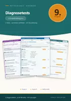 Vorschau - Klassenarbeiten - Diagnosetest Schuljahresbeginn 9 Mittelschule - Deckblatt