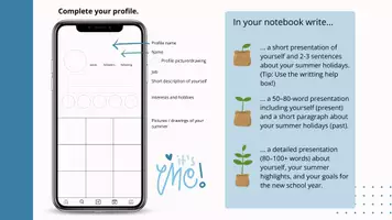 Vorschau - Stundenentwürfe - Back to School: My Summer Social Media Profile (A2) – Mini-Projekt (3-fach differenziert) - Seite 2
