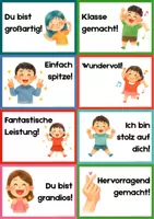 Vorschau - Anderer Materialtyp - Lobkärtchen | Lernende - Seite 1