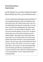 Vorschau - Arbeitsblätter - Personenbeschreibung Zeugenaussage - Deckblatt