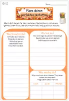 Vorschau - Arbeitsblätter - Kreatives Schreiben Herbst | Mein perfekter Herbsttag | Planen & Schreiben | Klasse 3–4 - Seite 1