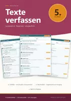 Vorschau - Arbeitsblätter - Texte verfassen Deutsch 5 Realschule - Deckblatt