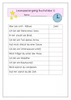 Vorschau - Arbeitsblätter - Lesespaziergang U - Seite 3