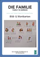 Vorschau - Präsentationen/Tafelbilder - Flashcards German/DaZ | Familie/Family - Deckblatt