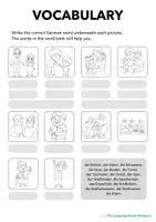 Vorschau - Arbeitsblätter - Vokabelübungen German/DaZ | Familie/Family - Seite 1