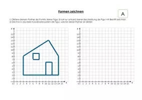 Vorschau - Arbeitsblätter - Einstieg Problemstellung Koordinatensystem - Deckblatt